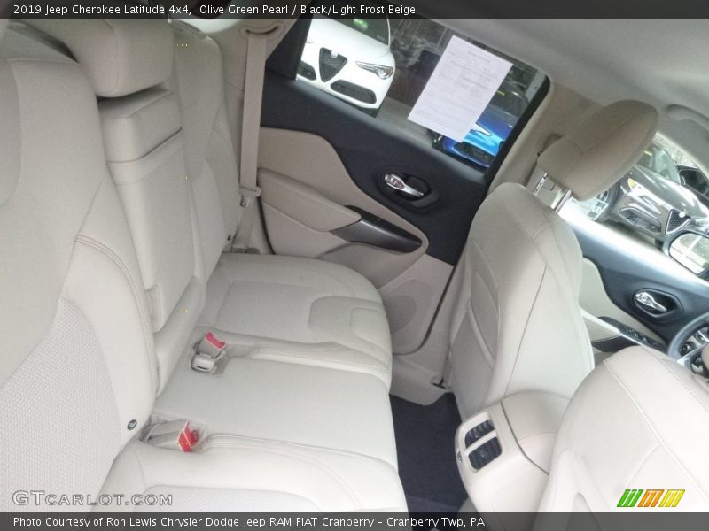 Olive Green Pearl / Black/Light Frost Beige 2019 Jeep Cherokee Latitude 4x4