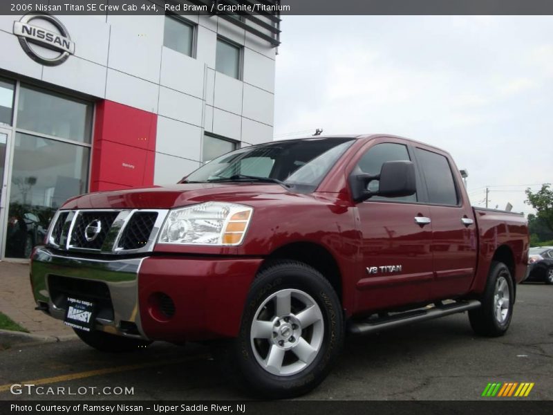 Red Brawn / Graphite/Titanium 2006 Nissan Titan SE Crew Cab 4x4