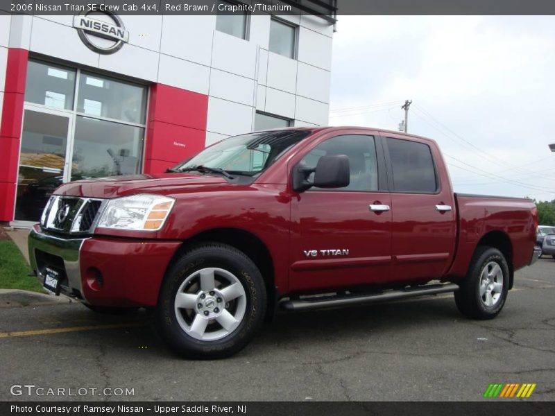 Red Brawn / Graphite/Titanium 2006 Nissan Titan SE Crew Cab 4x4