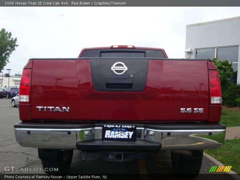 Red Brawn / Graphite/Titanium 2006 Nissan Titan SE Crew Cab 4x4
