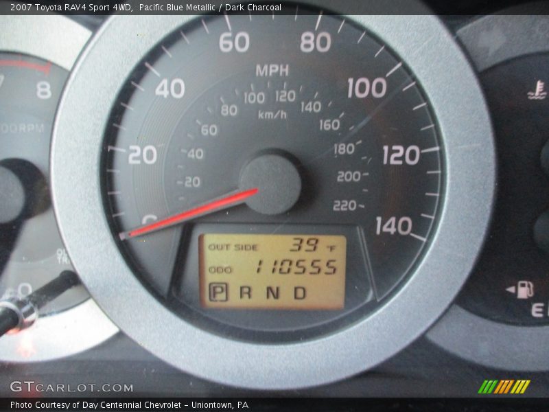 Pacific Blue Metallic / Dark Charcoal 2007 Toyota RAV4 Sport 4WD