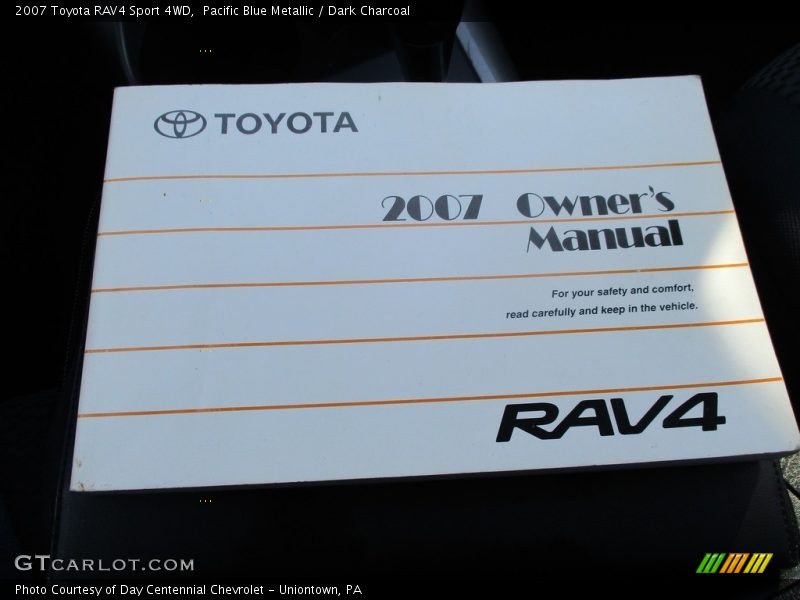 Pacific Blue Metallic / Dark Charcoal 2007 Toyota RAV4 Sport 4WD