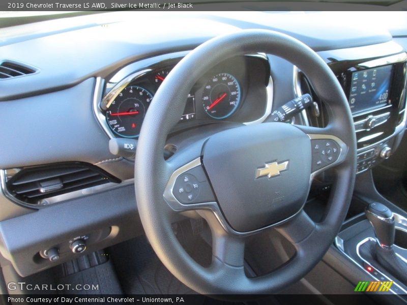 Silver Ice Metallic / Jet Black 2019 Chevrolet Traverse LS AWD