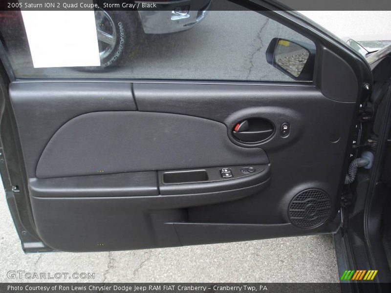 Storm Gray / Black 2005 Saturn ION 2 Quad Coupe