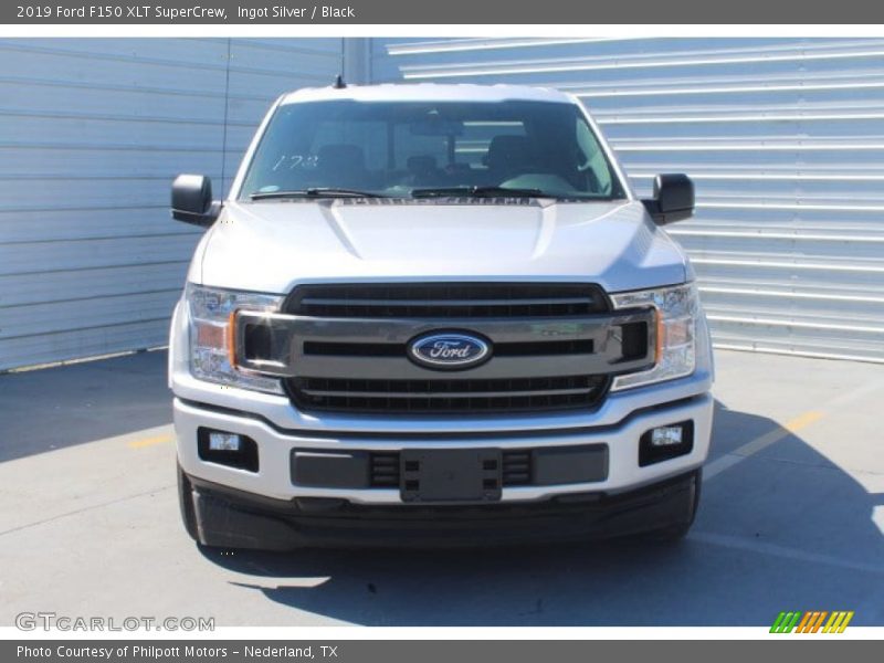 Ingot Silver / Black 2019 Ford F150 XLT SuperCrew