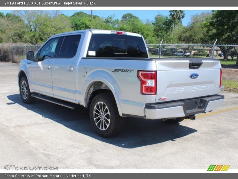 Ingot Silver / Black 2019 Ford F150 XLT SuperCrew