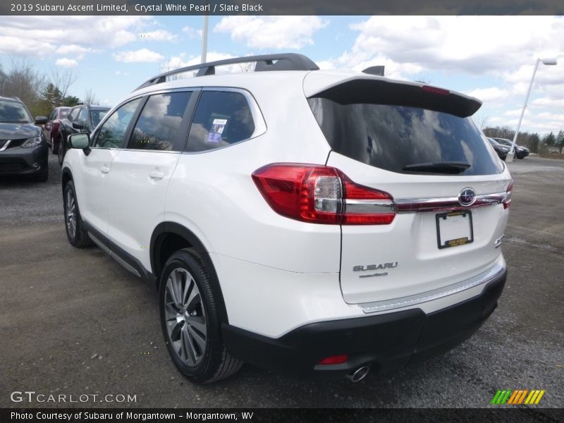 Crystal White Pearl / Slate Black 2019 Subaru Ascent Limited