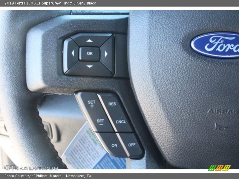 Ingot Silver / Black 2019 Ford F150 XLT SuperCrew