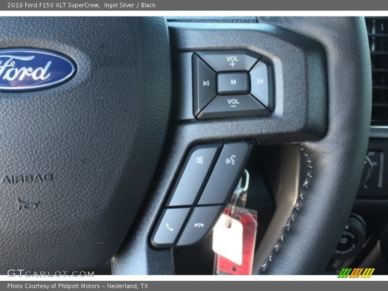 Ingot Silver / Black 2019 Ford F150 XLT SuperCrew