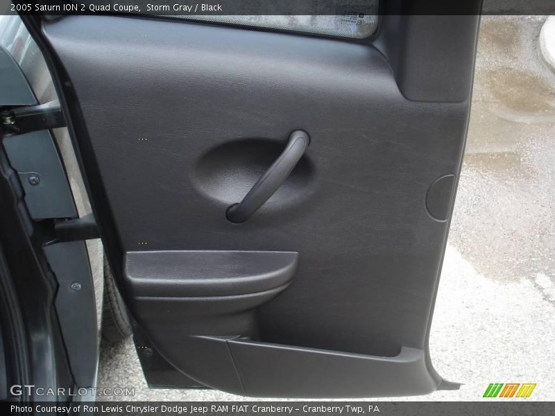 Storm Gray / Black 2005 Saturn ION 2 Quad Coupe