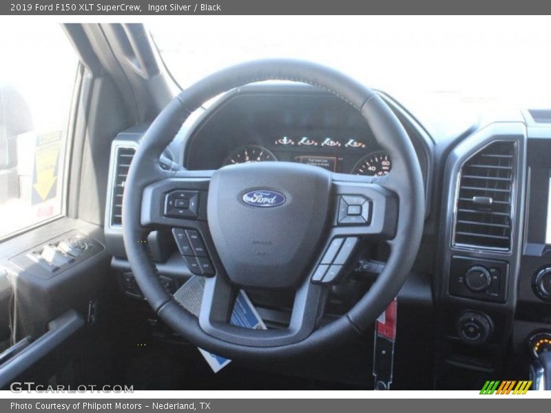 Ingot Silver / Black 2019 Ford F150 XLT SuperCrew