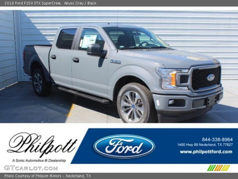 Abyss Gray / Black 2019 Ford F150 STX SuperCrew