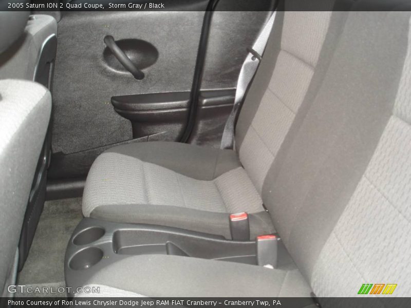 Storm Gray / Black 2005 Saturn ION 2 Quad Coupe