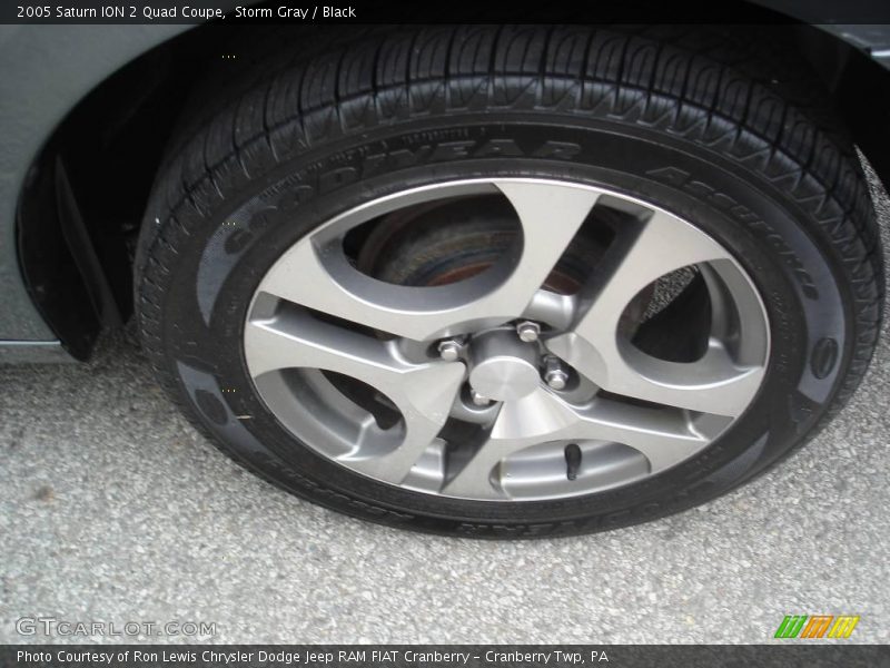 Storm Gray / Black 2005 Saturn ION 2 Quad Coupe