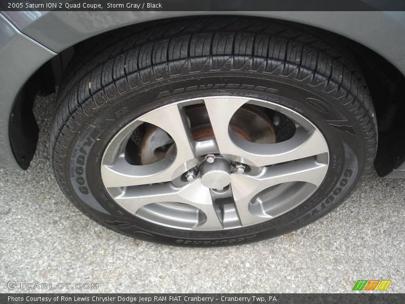 Storm Gray / Black 2005 Saturn ION 2 Quad Coupe
