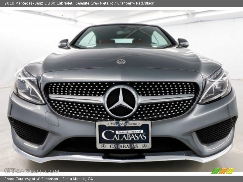 Selenite Grey Metallic / Cranberry Red/Black 2018 Mercedes-Benz C 300 Cabriolet