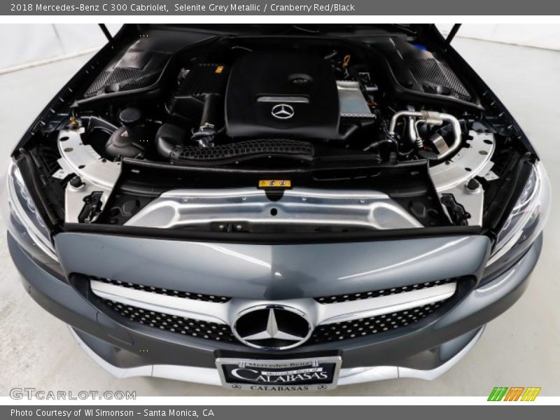 Selenite Grey Metallic / Cranberry Red/Black 2018 Mercedes-Benz C 300 Cabriolet
