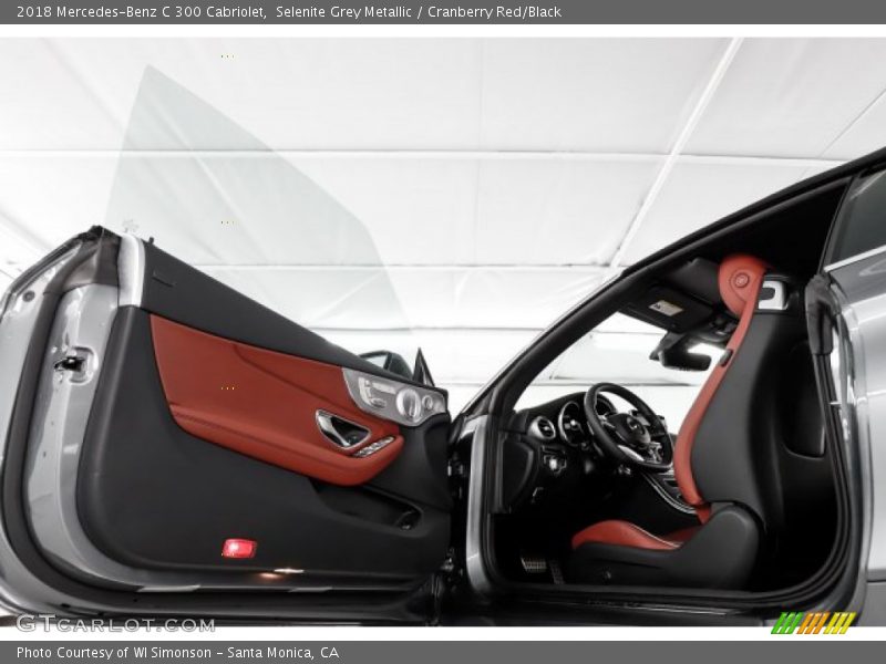 Selenite Grey Metallic / Cranberry Red/Black 2018 Mercedes-Benz C 300 Cabriolet