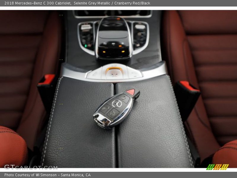 Selenite Grey Metallic / Cranberry Red/Black 2018 Mercedes-Benz C 300 Cabriolet