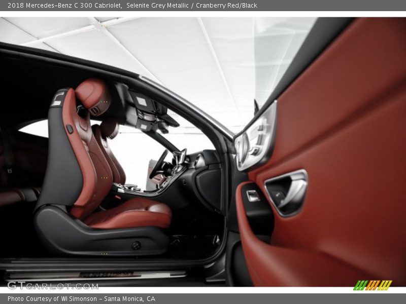Selenite Grey Metallic / Cranberry Red/Black 2018 Mercedes-Benz C 300 Cabriolet