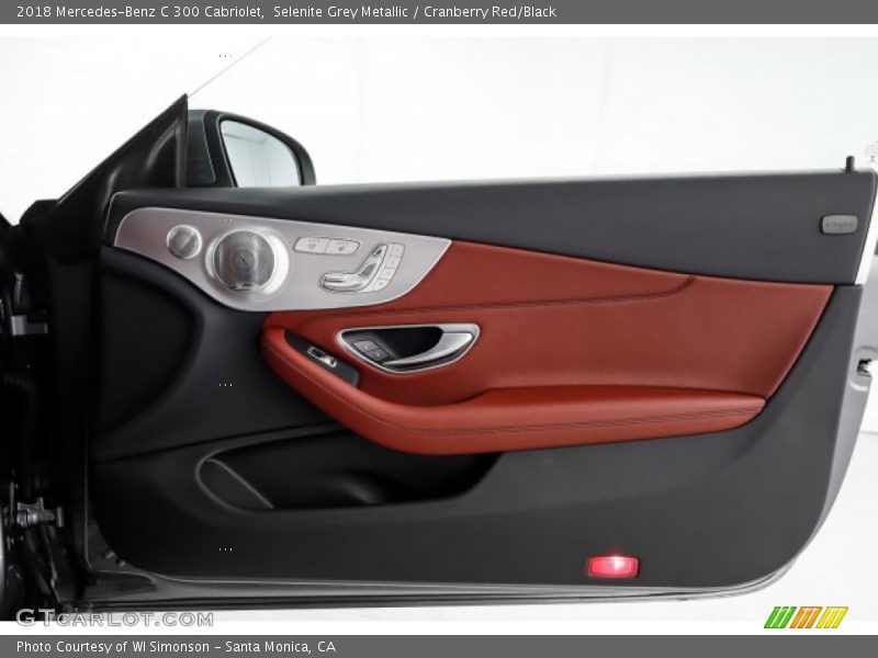 Selenite Grey Metallic / Cranberry Red/Black 2018 Mercedes-Benz C 300 Cabriolet