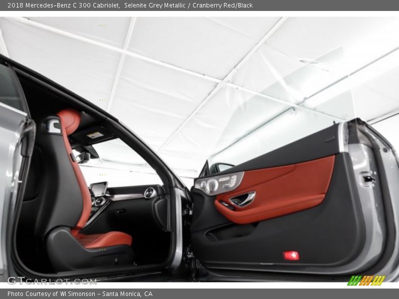 Selenite Grey Metallic / Cranberry Red/Black 2018 Mercedes-Benz C 300 Cabriolet