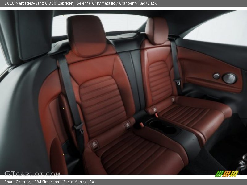 Selenite Grey Metallic / Cranberry Red/Black 2018 Mercedes-Benz C 300 Cabriolet