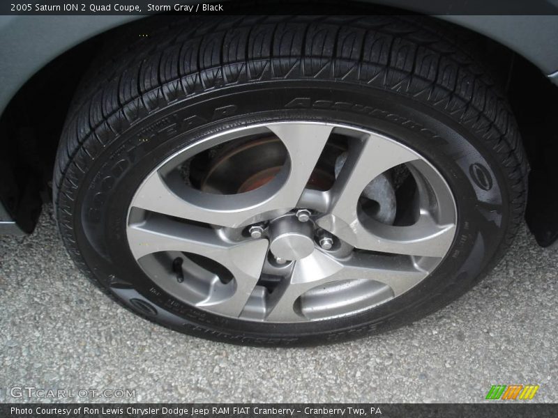 Storm Gray / Black 2005 Saturn ION 2 Quad Coupe