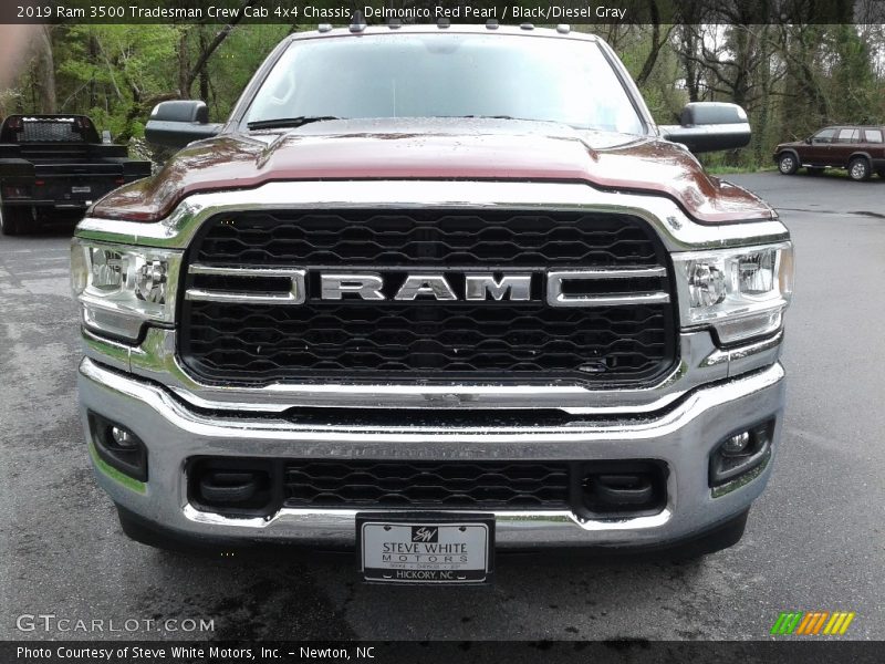 Delmonico Red Pearl / Black/Diesel Gray 2019 Ram 3500 Tradesman Crew Cab 4x4 Chassis