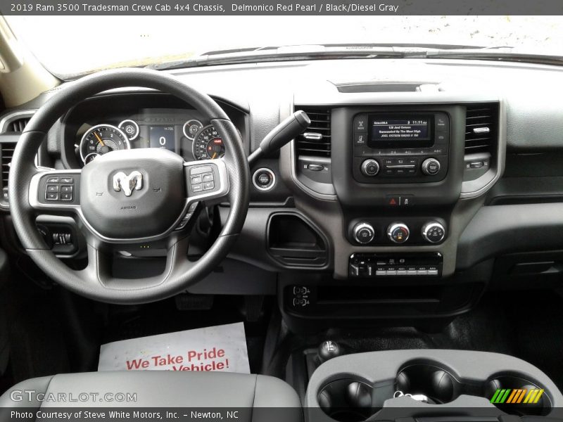 Dashboard of 2019 3500 Tradesman Crew Cab 4x4 Chassis