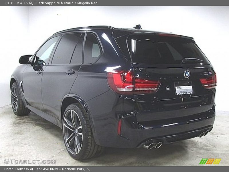 Black Sapphire Metallic / Mugello Red 2018 BMW X5 M