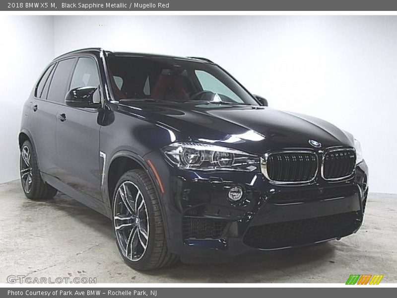 Black Sapphire Metallic / Mugello Red 2018 BMW X5 M