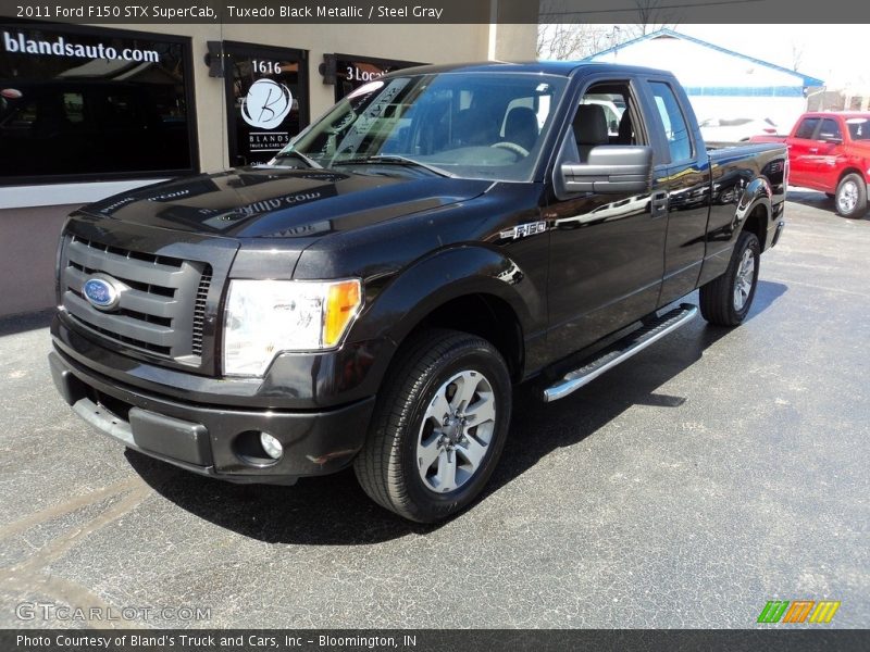 Tuxedo Black Metallic / Steel Gray 2011 Ford F150 STX SuperCab