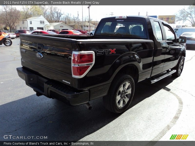 Tuxedo Black Metallic / Steel Gray 2011 Ford F150 STX SuperCab
