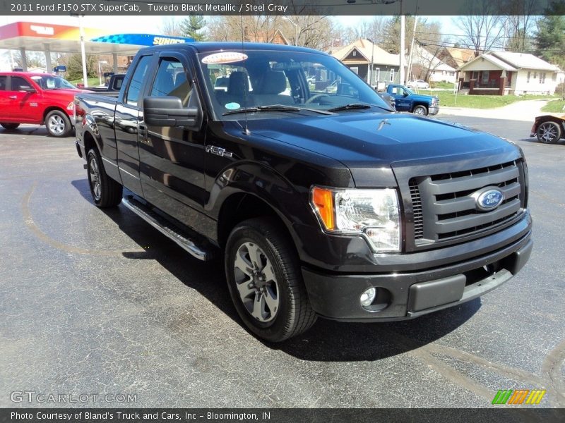 Tuxedo Black Metallic / Steel Gray 2011 Ford F150 STX SuperCab
