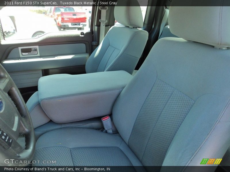 Tuxedo Black Metallic / Steel Gray 2011 Ford F150 STX SuperCab