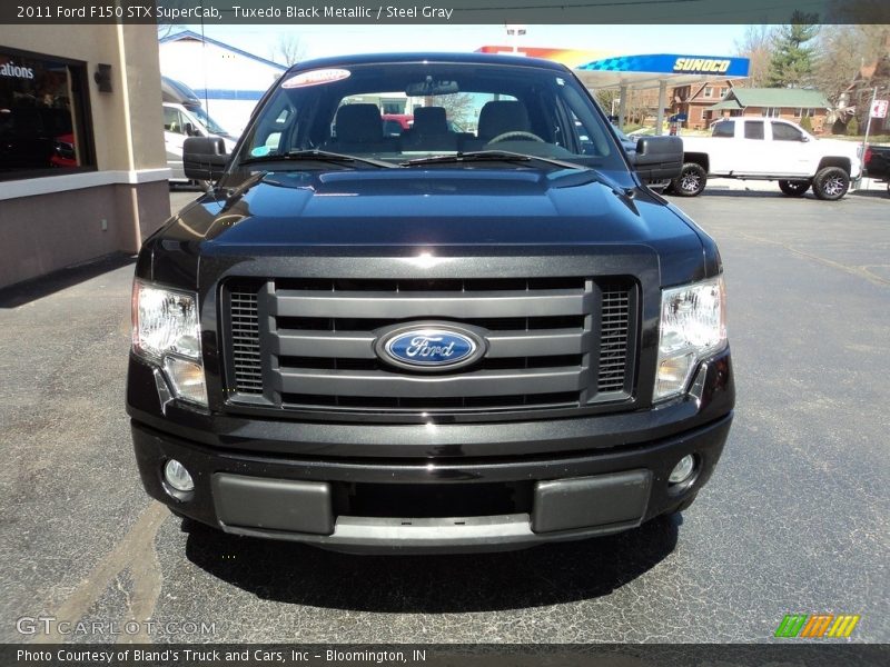 Tuxedo Black Metallic / Steel Gray 2011 Ford F150 STX SuperCab