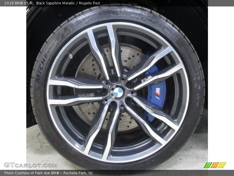 Black Sapphire Metallic / Mugello Red 2018 BMW X5 M