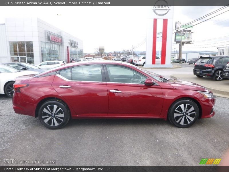 Scarlet Ember Tintcoat / Charcoal 2019 Nissan Altima SV AWD