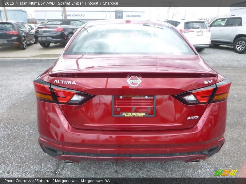 Scarlet Ember Tintcoat / Charcoal 2019 Nissan Altima SV AWD