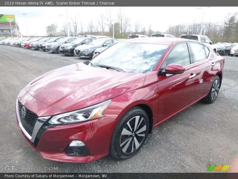 Scarlet Ember Tintcoat / Charcoal 2019 Nissan Altima SV AWD