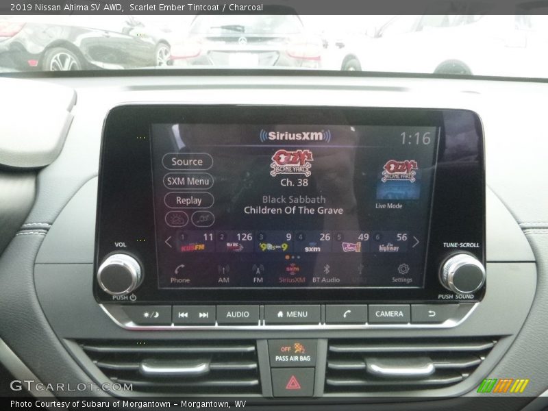 Scarlet Ember Tintcoat / Charcoal 2019 Nissan Altima SV AWD