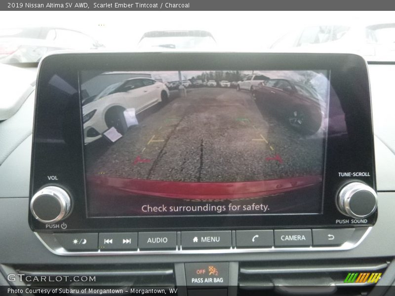 Scarlet Ember Tintcoat / Charcoal 2019 Nissan Altima SV AWD