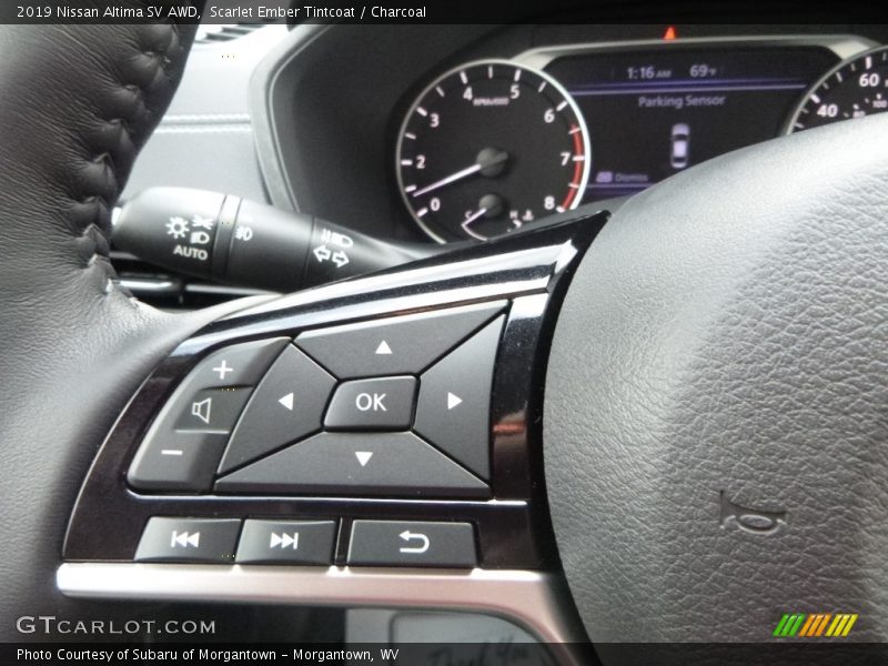 Scarlet Ember Tintcoat / Charcoal 2019 Nissan Altima SV AWD