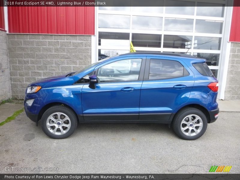 Lightning Blue / Ebony Black 2018 Ford EcoSport SE 4WD