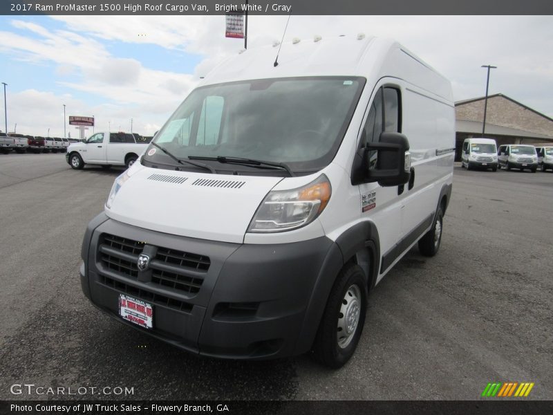 Bright White / Gray 2017 Ram ProMaster 1500 High Roof Cargo Van