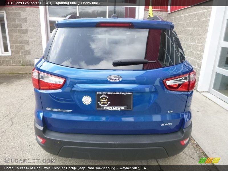 Lightning Blue / Ebony Black 2018 Ford EcoSport SE 4WD