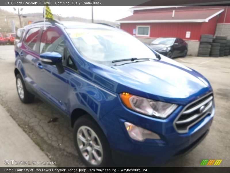 Lightning Blue / Ebony Black 2018 Ford EcoSport SE 4WD