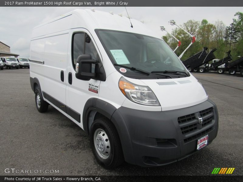 Bright White / Gray 2017 Ram ProMaster 1500 High Roof Cargo Van