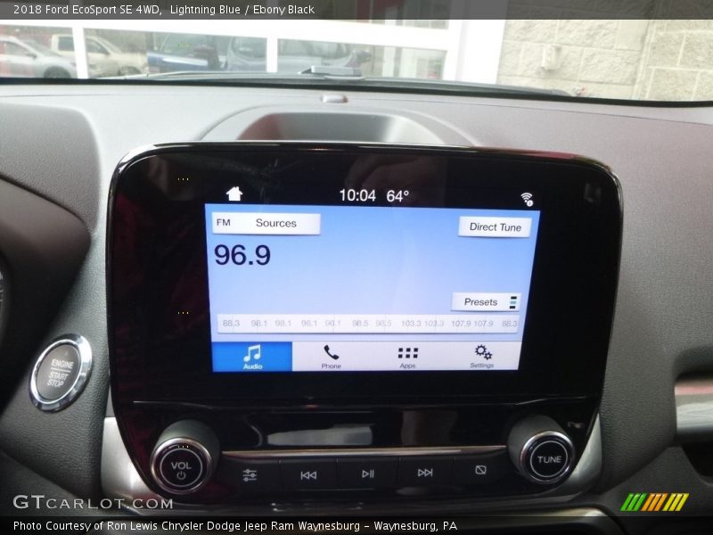 Lightning Blue / Ebony Black 2018 Ford EcoSport SE 4WD